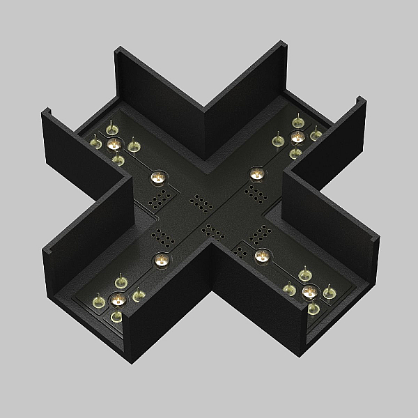 Коннектор питания X-образный Maytoni Technical TRA160CX-11B