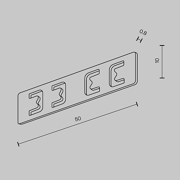 Коннектор прямой Exility X накладной/встраиваемый, черный Maytoni Technical EXILITY X Accessories for tracks Exility X TRA239C-21B