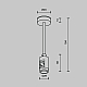 Крепление потолочное Maytoni Technical Accessories for tracks Flarity TRA156C-SL1-B
