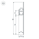 Профиль-плинтус для светодиодных лент и линеек Arlight ARH-PLINTUS-50-FANTOM-3000 RAL7044 (Алюминий) 041776