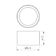 Кольцо антибликовое Arlight LGD-ANTIGLARE-RING-R85 (WH) 046758