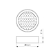 Фильтр сетчатый с посадочным кольцом Arlight LGD-HONEYCOMB-RING-R85 (WH) 046765