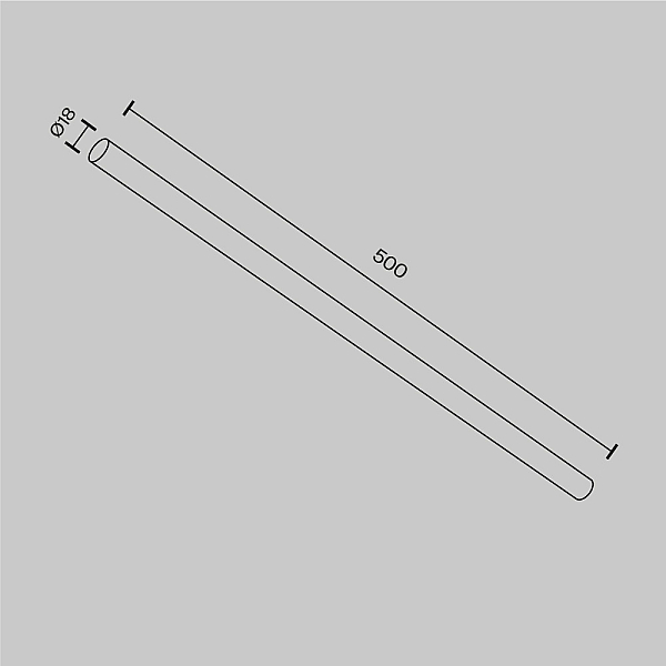 Фиксатор Maytoni Technical CA001-L500-BS