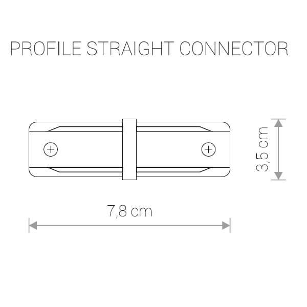 Konnektor pryamoy nowodvorski profile 9453