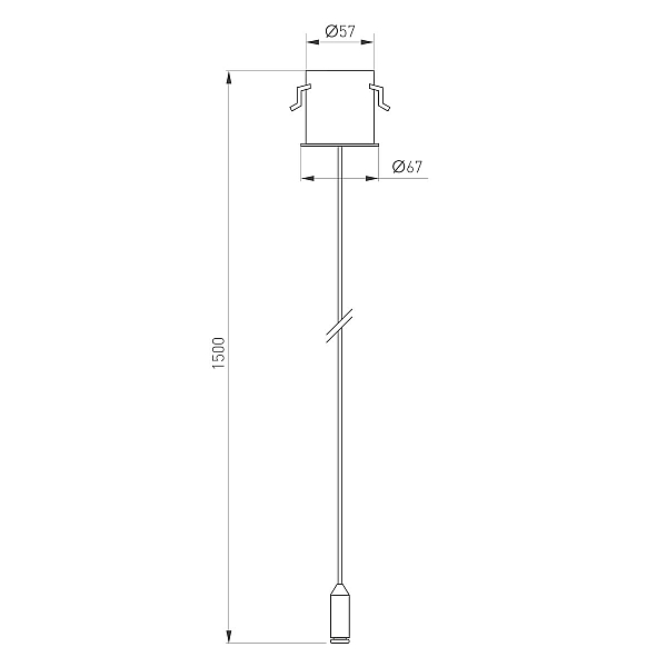 Потолочная чаша Arlight MAG-ORIENT-CANOPY-BUILT-L1500 (BK) (Металл) 060921