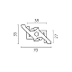 Фиксатор трека к потолку тип G к треку 5040xx-(F)/(R) Quattro Lightstar 504197-02