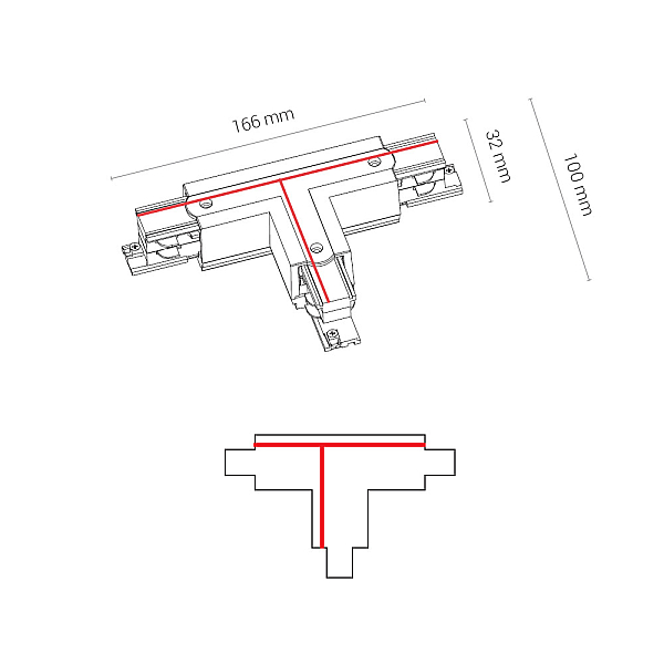 Konnektor t obraznyy pravyy 2 nowodvorski ctls power 8703