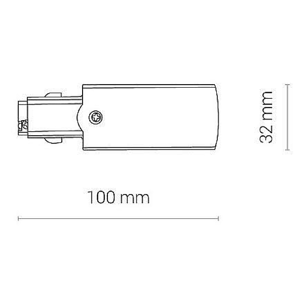 Ввод питания правый Nowodvorski Ctls Power 8713