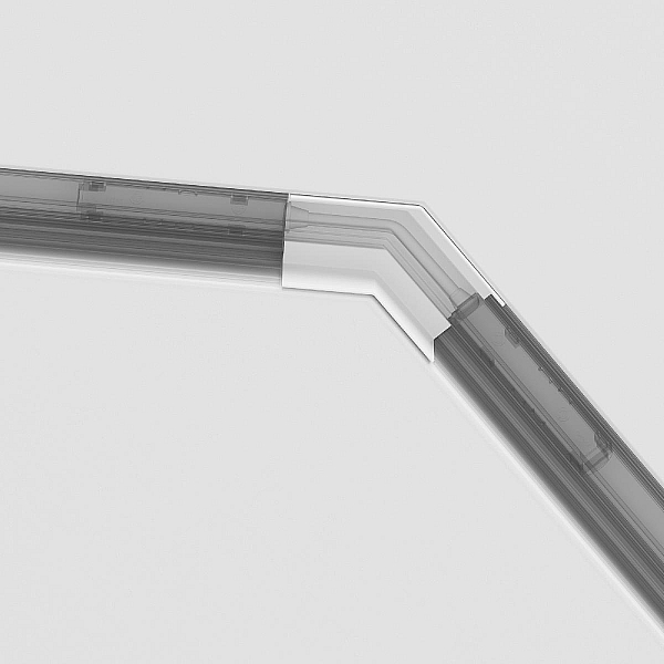 Угловой коннектор 135° для встраиваемого однофазного шинопровода Maytoni Technical Gravity TRA010CLO-42W