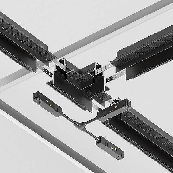 Коннектор питания T-образный Maytoni Technical Gravity TRA004CWT-22B
