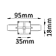 Соединитель линейный однофазный Crystal Lux CLT 0.211 01 WH