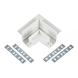 Коннектор угловой для магнитного шинопровода Myfar Accessories for MagLine 23 MT0200-CL-W