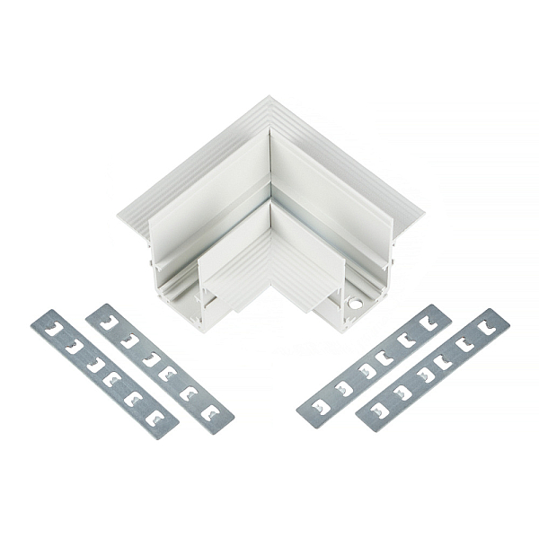 Коннектор угловой для магнитного шинопровода Myfar Accessories for MagLine 23 MT0200-CL-W