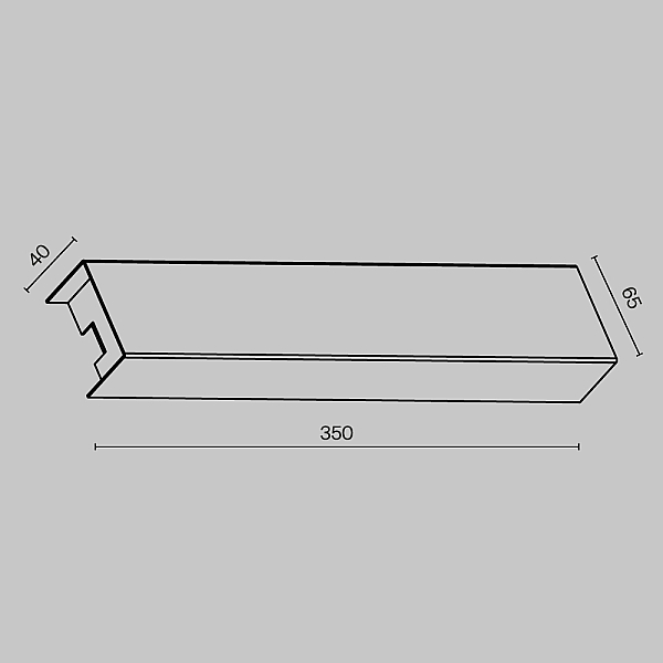 Короб для блока питания Maytoni Technical TRA160BDR-B