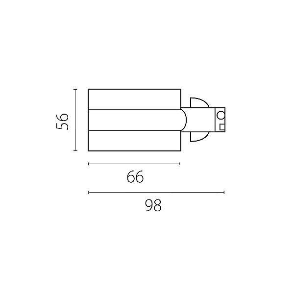 Питание боковое встраиваемое к треку 5030xx-R Quattro Lightstar 503117-RPS