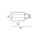 Питание боковое встраиваемое к треку 5030xx-R Quattro Lightstar 503117-RPS