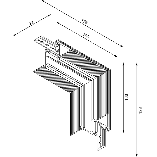 Коннектор угловой внутренний Lumker SY-LINK-INT-T2S-WH 013615