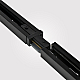 Коннектор прямой Hesby Lighting Skylite для  накладного шинопровода 220В, чёрный HSBL_0004