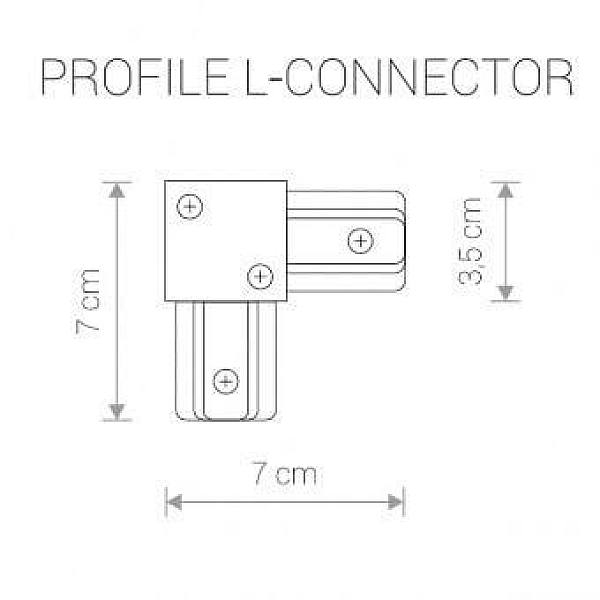 Konnektor l obraznyy nowodvorski profile 9455