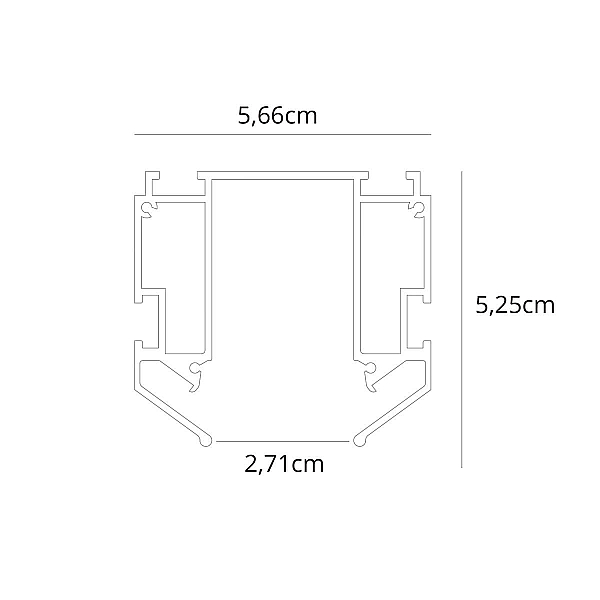 Профиль для накладного магнитного шинопровода Arte Lamp LINEA-ACCESSORIES A620205