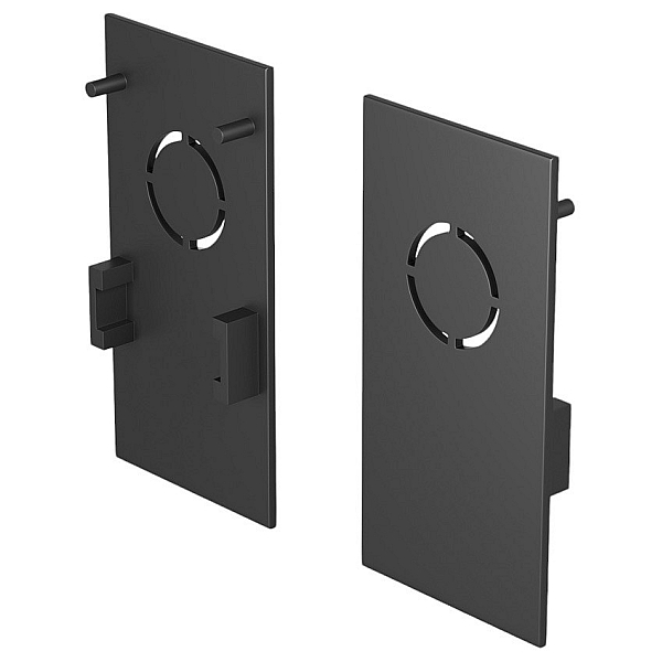 Заглушка Hesby Lighting ElDeko для накладного шинопровода, чёрная, 2 шт HSBL_0057