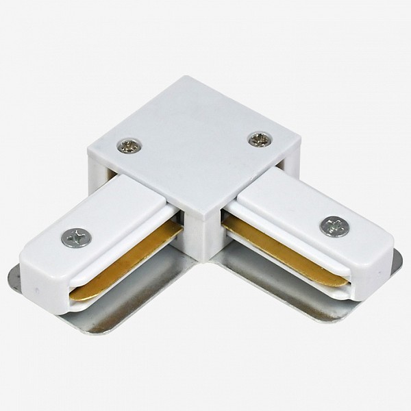 Коннектор L-образный Hesby Lighting Skylite для накладного шинопровода 220В, белый HSBL_0030