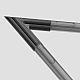 Угловой коннектор 45° для встраиваемого однофазного шинопровода Maytoni Technical Gravity TRA010CLS-42B