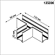 Соединитель T Novotech VECTOR 135308