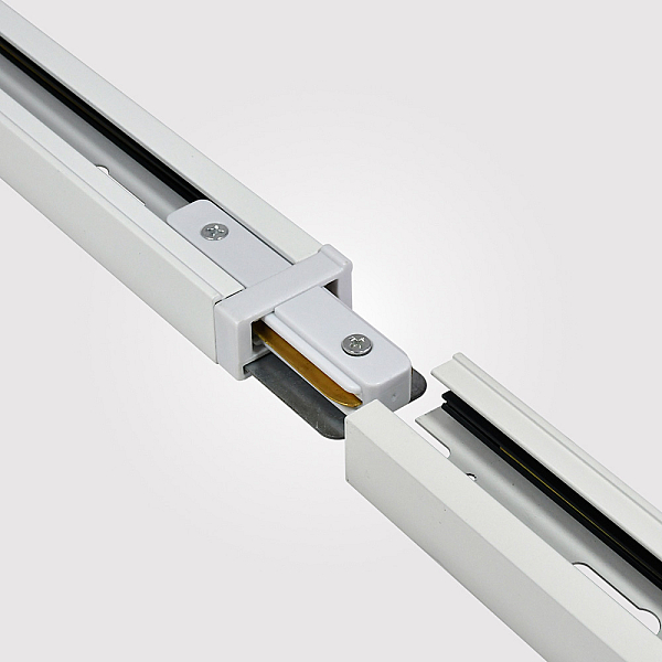 Коннектор прямой Hesby Lighting Skylite для накладного шинопровода 220В, белый HSBL_0029