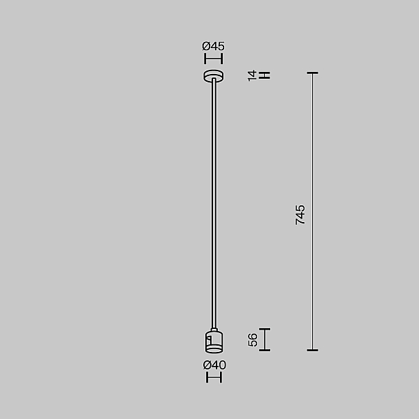 Крепление потолочное Maytoni Technical Accessories for tracks Flarity TRA159C-IPC1-BS