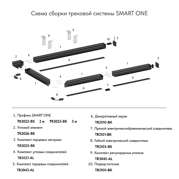 Заглушка Denkirs Smart One (2шт) TR2025-BK