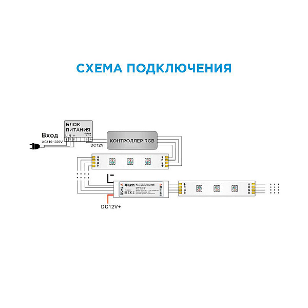 Мини-усилитель RGB Apeyron 12/24V 04-25