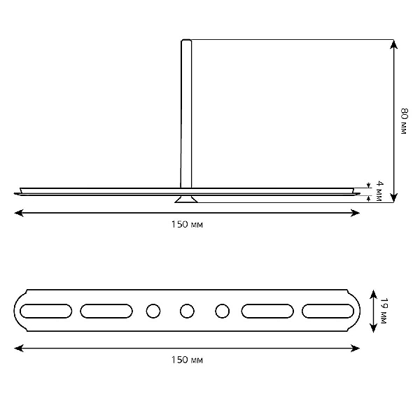 Крепление для реечного потолка Gauss Shop Lighting 983627