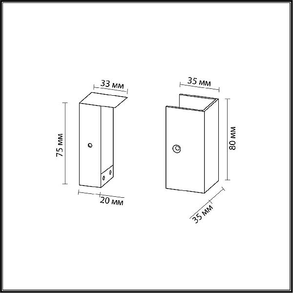 Фиксатор с заглушкой Odeon Light Hightech Fino 7006/1F