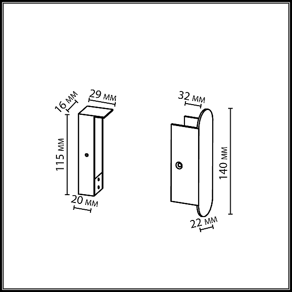 Фиксатор Odeon Light Fino Xs Hightech 7155/1F