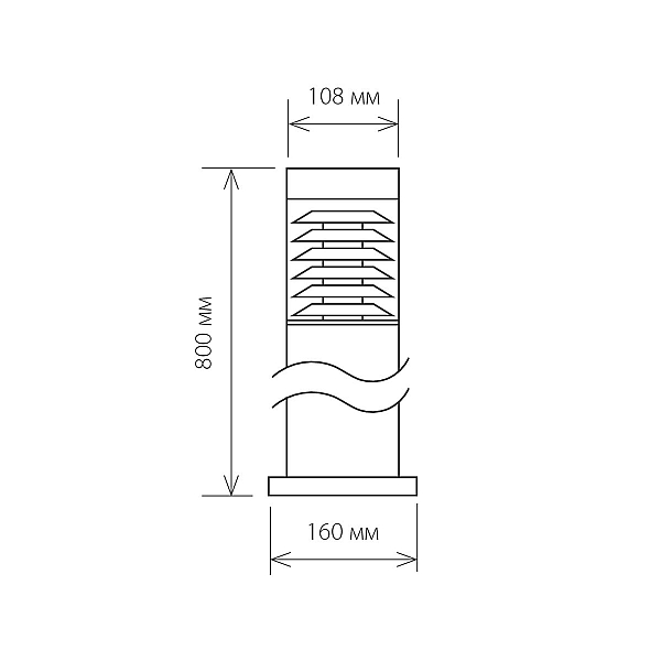 Уличный светильник Elektrostandard 1507 Techno черный 4690389083051