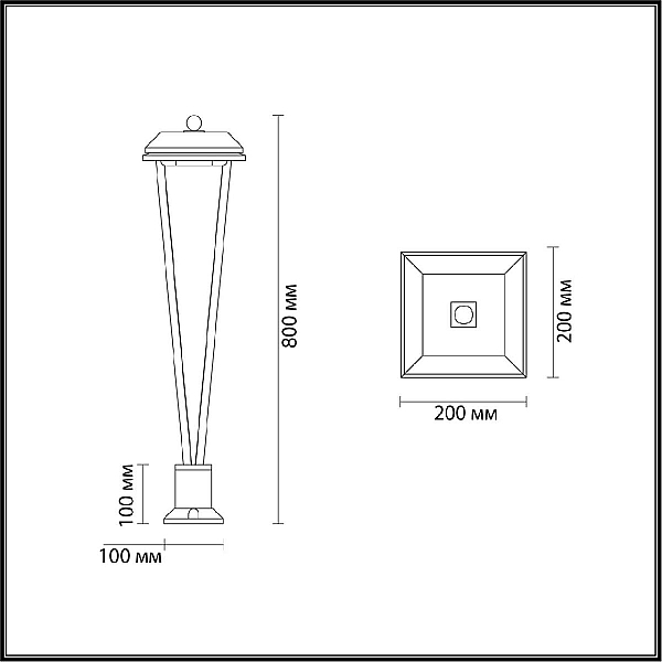 Уличный светодиодный светильник Odeon Light Nature Bearitz 6655/12GL3