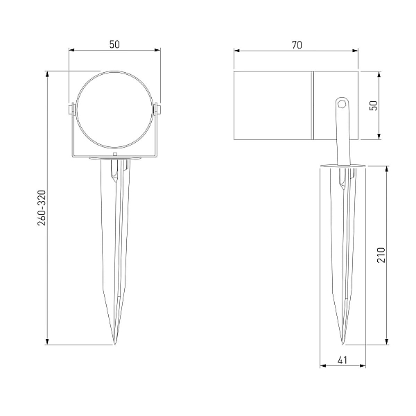 Ландшафтный светильник Elektrostandard Landscape 043 FL LED черный 4690389219368 a072086