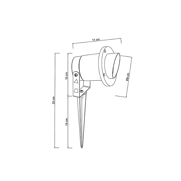 Ландшафтный светильник Arte Lamp Elsie A1522IN-1BK