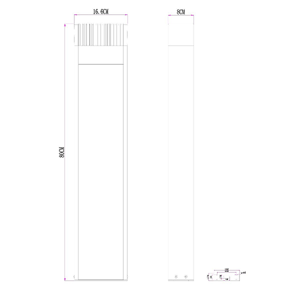 Уличный светодиодный светильник Arte Lamp Arneb A2148PA-1BR