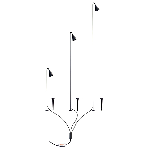Ландшафтный светильник Arte Lamp Muliphein A1084PA-3BK