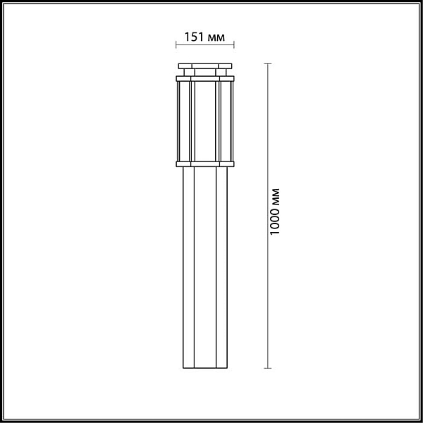 Уличный светильник Odeon Light Nature Gino 4048/1F