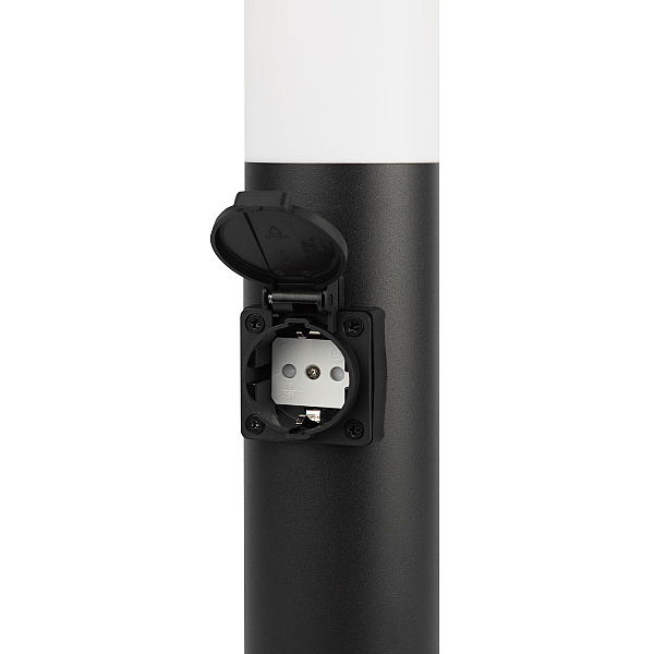 Ландшафтный светильник ЭРА Беллона GBF-103-1-BL-0450 230В Е27 IP54 черный с розеткой Б0071047