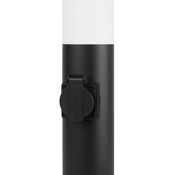 Ландшафтный светильник ЭРА Беллона GBF-103-1-BL-0650 230В Е27 IP54 черный с розеткой Б0071048