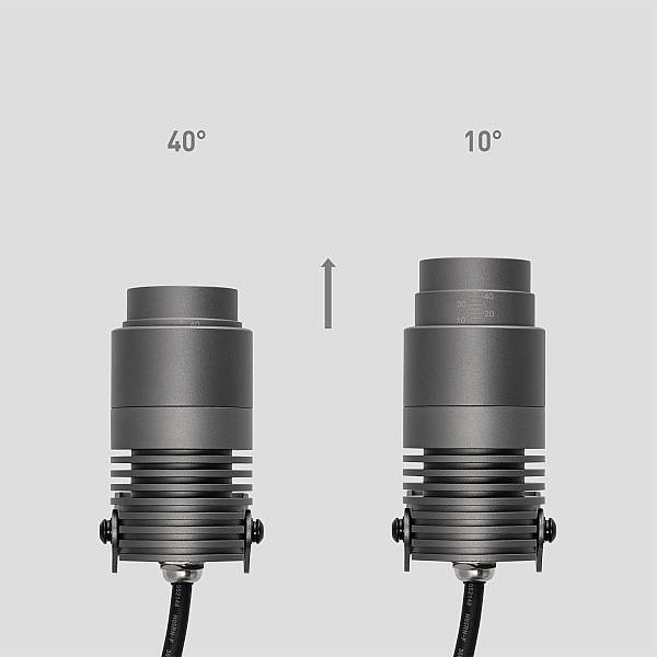 Ландшафтный светильник Arlight ALT-RAY-ZOOM-R52-8W Warm2700 (DG, 10-40 deg, 230V) (IP67 Металл) 051802(1)