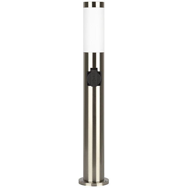 Ландшафтный светильник ЭРА Беллона GBF-103-1-SL-0650 230В Е27 IP54 серебро с розеткой Б0071046