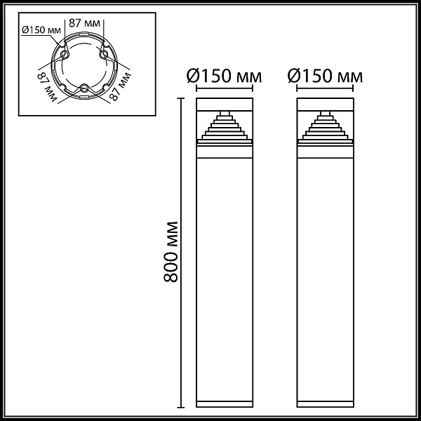 Ландшафтный светодиодный светильник Odeon Light Nature Hulk 7140/20GLA