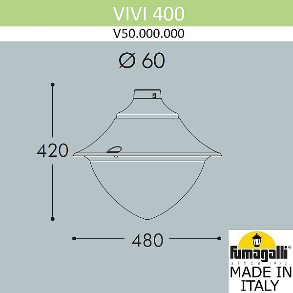 Уличный светильник Fumagalli Vivi V50.000.000.LXD6L