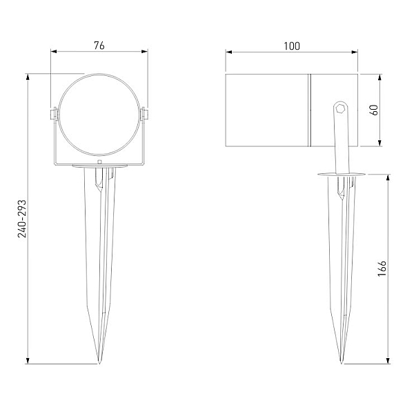 Уличный светильник Elektrostandard Landscape 4690389180958