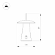 Уличная настольная лампа Arlight SP-PATIO-TAB-2W Warm3000 (BK, 127 deg) 043587